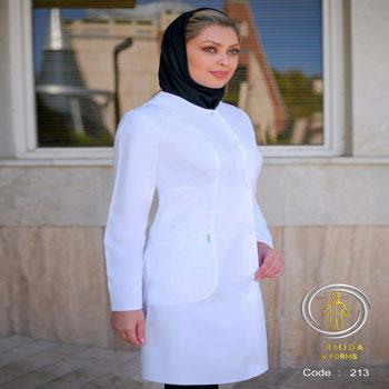 روپوش پزشکی زنانه | لباس کار پارمیدا